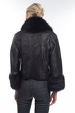 RRP €4275 DOLCE & GABBANA Leather Jacket Size IT 48 / XL Raccoon Fur Trim gallery photo number 5