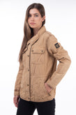 RRP €510 BELSTAFF Quilted Military Jacket Size UK 8 / S Worn Look Made in Italy gallery photo number 4