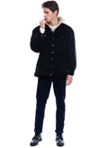 RRP €210 8 Corduroy Jacket Size L Sherpa Inside Button Collared Made in Italy gallery photo number 3