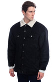 RRP €210 8 Corduroy Jacket Size L Sherpa Inside Button Collared Made in Italy gallery photo number 5