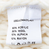 GEORGE J. LOVE Gilet Size L Alpaca & Wool Blend Crochet Loop Knit Made in Italy gallery photo number 9