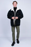 RRP €210 8 Corduroy Jacket Size XXL Sherpa Inside Full Button Made in Italy gallery photo number 2