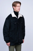 RRP €210 8 Corduroy Jacket Size XXL Sherpa Inside Full Button Made in Italy gallery photo number 4