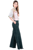 RRP €1035 TCN DI TOGNETTI MASSIMO Suede Leather Trousers Size 36 / XXS Wide Leg gallery photo number 2