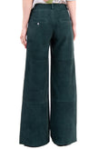RRP €1035 TCN DI TOGNETTI MASSIMO Suede Leather Trousers Size 36 / XXS Wide Leg gallery photo number 6