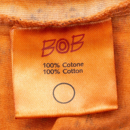 BOB T-Shirt Top Size XL Garment Dye Logo Patch Patterned Short Sleeve Crew Neck gallery photo number 7