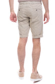 40WEFT Gabardine Shorts Size 31 Beige Turn-Up Cuffs Zip Fly Slim Fit gallery photo number 4