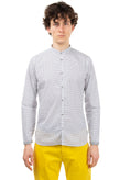 MICHAEL COAL Shirt Size 40 Polka Dot Grandad Collar gallery photo number 1