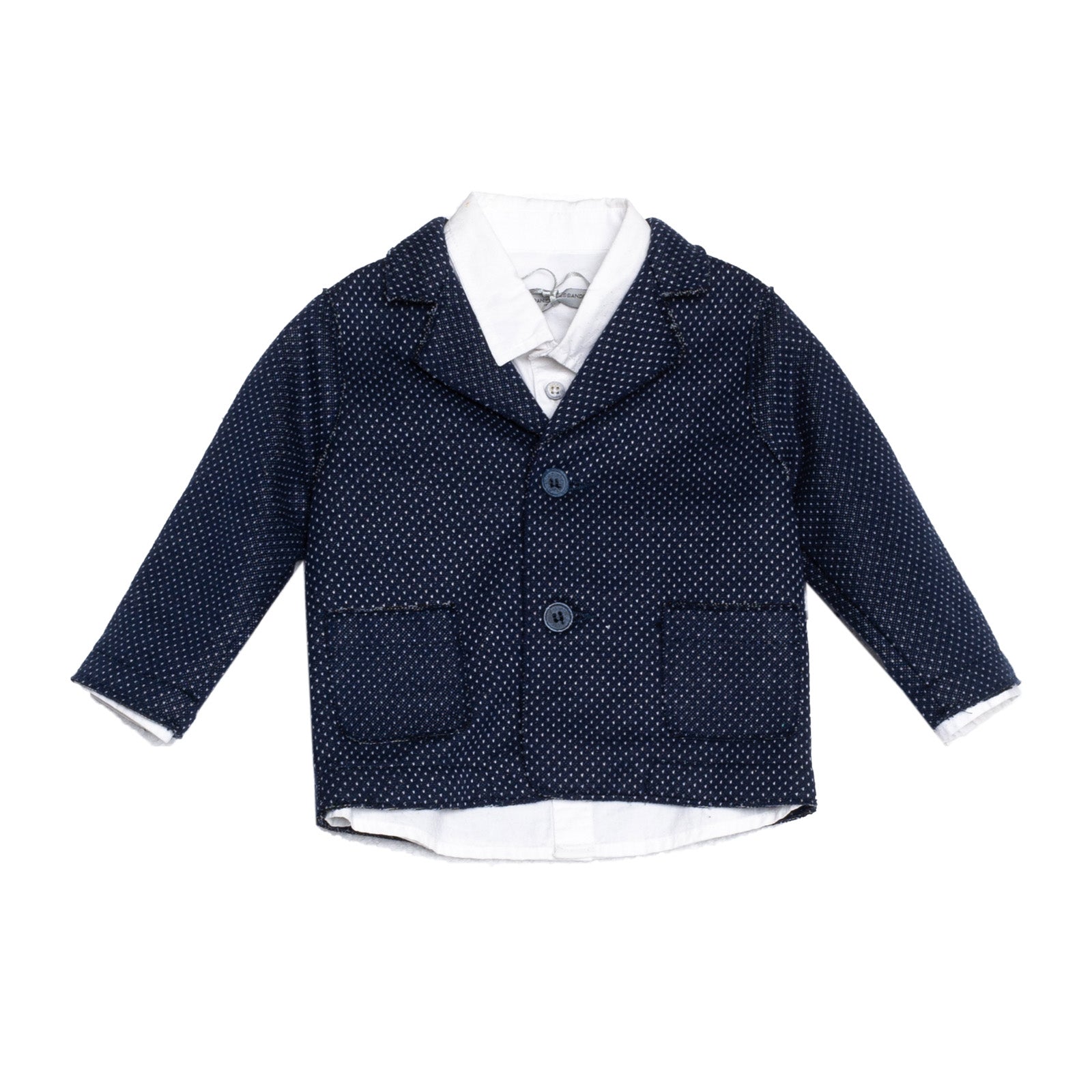 RRP €125 DANIELE ALESSANDRINI Blazer Jacket & Shirt Set Size 6M Made in Italy gallery main photo