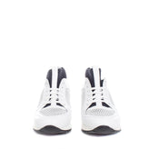 RRP €105 PIERRE DARRE Leather Sneakers Size 42 UK 8 US 9 Sock Like Insert Mesh gallery photo number 2