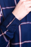 RRP €120 SPLENDID Rayon Shirt Size S Plaid Pattern Dipped Grandad Collar gallery photo number 5