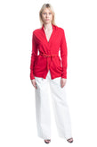 RRP €135 NENETTE Thin Cardigan Size M Lace Trim Long Sleeve Y Neck Tie Front gallery photo number 1