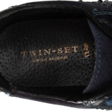 RRP €105 TWIN-SET SIMONA BARBIERI Leather Sneakers EU 39 UK 6.5 US 8 Rhinestones gallery photo number 8