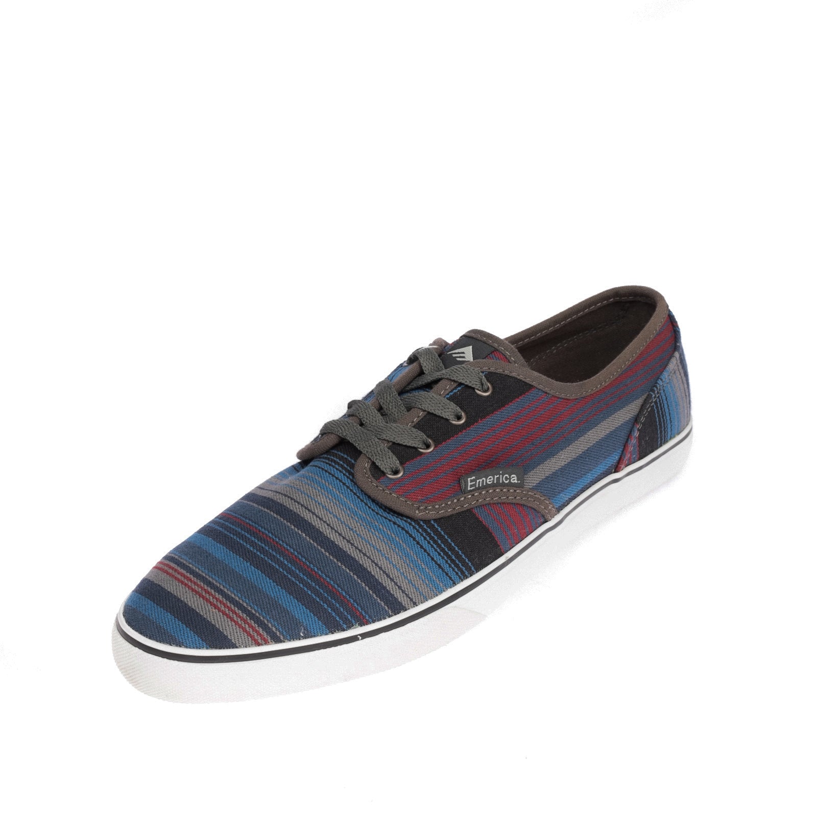 EMERICA Sneakers EU 44 UK 9.5 US 10.5 Striped Logo Patch Lace Up Round Toe gallery main photo