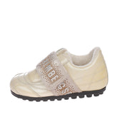 BIKKEMBERGS Baby Sneakers Size 23 UK 6.5 US 7.5 Patent Rhinestones Low Top gallery photo number 3