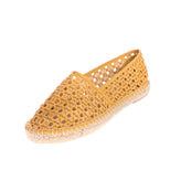 8 Faux Leather Woven Espadrille Flat Shoes EU 39 UK 6 US 9 Slip On Round Toe gallery photo number 1