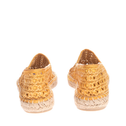 8 Faux Leather Woven Espadrille Flat Shoes EU 39 UK 6 US 9 Slip On Round Toe gallery photo number 4