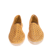 8 Faux Leather Woven Espadrille Flat Shoes EU 39 UK 6 US 9 Slip On Round Toe gallery photo number 2