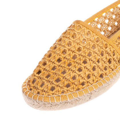 8 Faux Leather Woven Espadrille Flat Shoes EU 39 UK 6 US 9 Slip On Round Toe gallery photo number 5