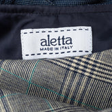 ALETTA Waistcoat Size 6M / 68CM Wool Blend Tartan Button Front Made in Italy gallery photo number 5