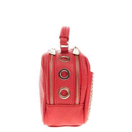 GIO CELLINI MILANO Mini Shoulder Top Handle Bag Grainy Studded Zip Closure gallery photo number 2