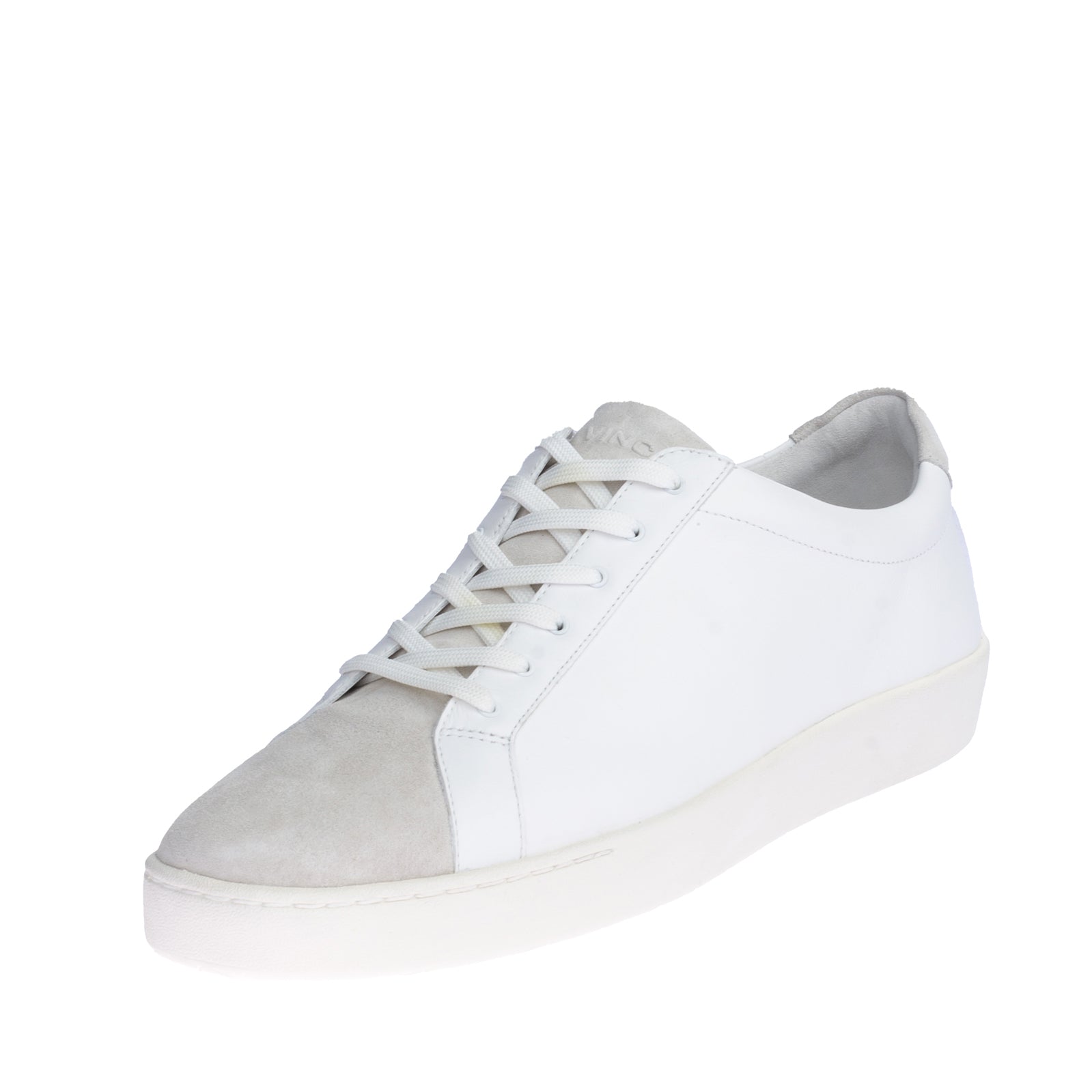 RRP €150 VINCE. Leather Sneakers Size 41 UK 9 US 11 Suede Trim Embossed Logo gallery main photo