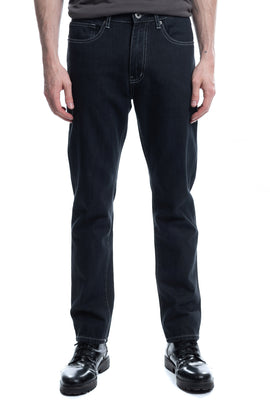 8 Jeans Size 31 Black Garment Dye Contrast Stitching Zip Fly