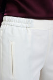 RRP €135 PT0W Trousers Size 42 / M Stretch Ivory Elasticated Waist gallery photo number 5