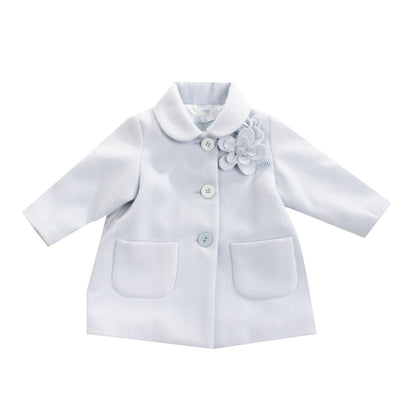 RRP €175 NANAN Coat Size 6M Flowers Embellished Logo Collared Made in Italy gallery photo number 1
