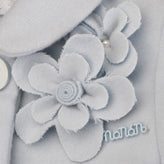 RRP €175 NANAN Coat Size 6M Flowers Embellished Logo Collared Made in Italy gallery photo number 3