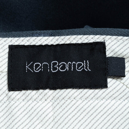 KEN BARRELL Chino Trousers Size 54 / 2XL Flat Front Zip Fly Unfinished Cuffs gallery photo number 6