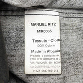MANUEL RITZ Shirt Size 4Y Worn Look Round Hem Regular Collar gallery photo number 6