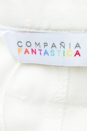 COMPANIA FANTASTICA Pleated Trousers Size M Belted Zip Fly Cropped Regular Fit gallery photo number 6