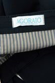 AGORAIO Chino Trousers Size 50 / L Stretch Dark Blue Garment Dye Zip gallery photo number 6