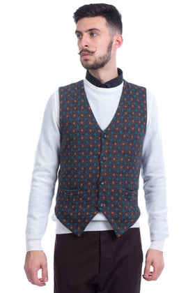 RRP €125 BARK Waistcoat Size- M Mohair Alpaca - Wool Blend Made in Italy gallery photo number 1