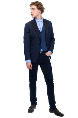 RRP €825 HACKETT Silk & Wool Tuxedo Blazer Jacket Size 38R 48R S Single-Breasted