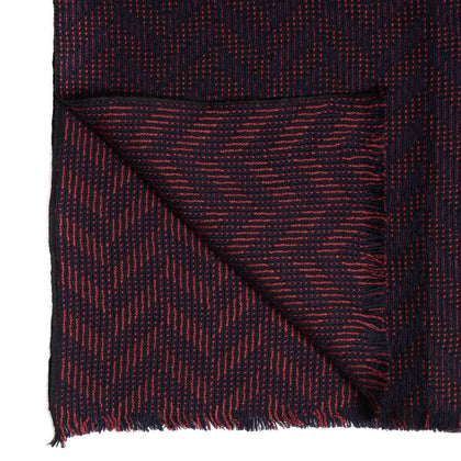 RRP €250 MISSONI Stole Scarf Silk & Wool Blend Long Chevron Frayed Made in Italy gallery photo number 3