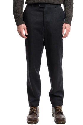 RRP€160 OCTO Wool Flat Front Trousers Size 56 3XL Unfinished Cuffs Made in Italy gallery photo number 3