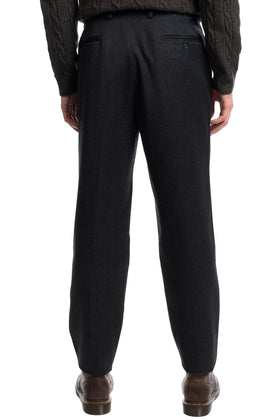 RRP€160 OCTO Wool Flat Front Trousers Size 56 3XL Unfinished Cuffs Made in Italy gallery photo number 4