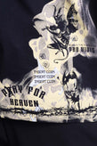 IHS T-Shirt Top Size XL Coated Printed Clouds & Flames Short Sleeve Crew Neck gallery photo number 7