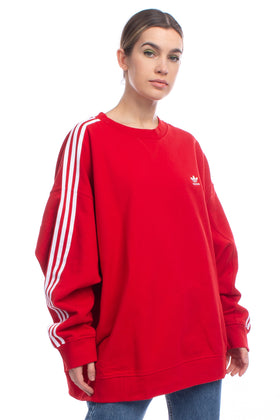 ADIDAS ORIGINALS Sweatshirt Plus Size 3X Two Tone 3-Iconic Stripes Round Neck gallery photo number 3