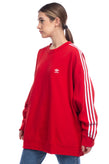 ADIDAS ORIGINALS Sweatshirt Plus Size 4X Two Tone 3-Iconic Stripes Round Neck gallery photo number 4