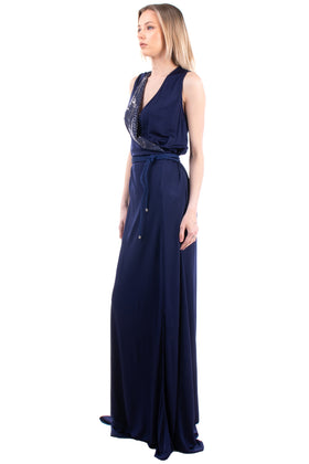 GIORGIO ARMANI For NEIMAN MARCUS Evening Dress Size IT 44 / L Tie Belt RRP €3245 gallery photo number 5