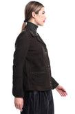 RRP €245 GEORGE J. LOVE Nubuck Leather Jacket Size L Studded Made in Italy gallery photo number 5
