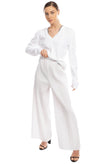 RRP €150 FEDERICA TOSI Trousers Size S Pleated Elasticated Waist Made in Italy gallery photo number 2