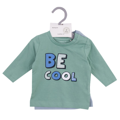 NAME IT Set of 2 T-Shirt Top Size 4-6M Coated Front gallery photo number 1