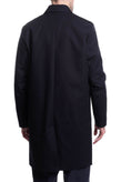 RRP €210 8 Mac Coat Size 54 / XXL Navy Blue Unlined Full Button Collared gallery photo number 3