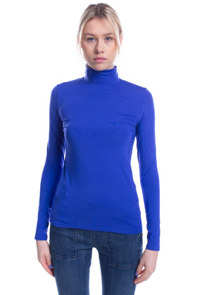MAJESTIC FILATURES Top Size 2 / S Long Sleeve Funnel Neck Made in Portugal gallery photo number 1