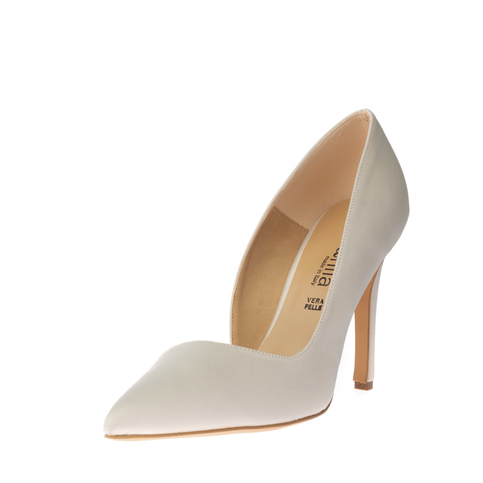 NILA & NILA Satin D'Orsay Shoes EU 39 UK 6 US 9 High Heel Cut Out Made in Italy gallery main photo