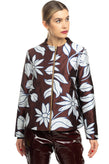 RRP€230 MALIPARMI MUST Jacquard Blazer Jacket Size 42 / S-M Floral Made in Italy gallery photo number 4
